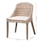 Bali & Pari Lara Bohemian Grey Kubu Rattan and Mahogany Wood Dining Chair 245-13719-ZORO - alternate 9
